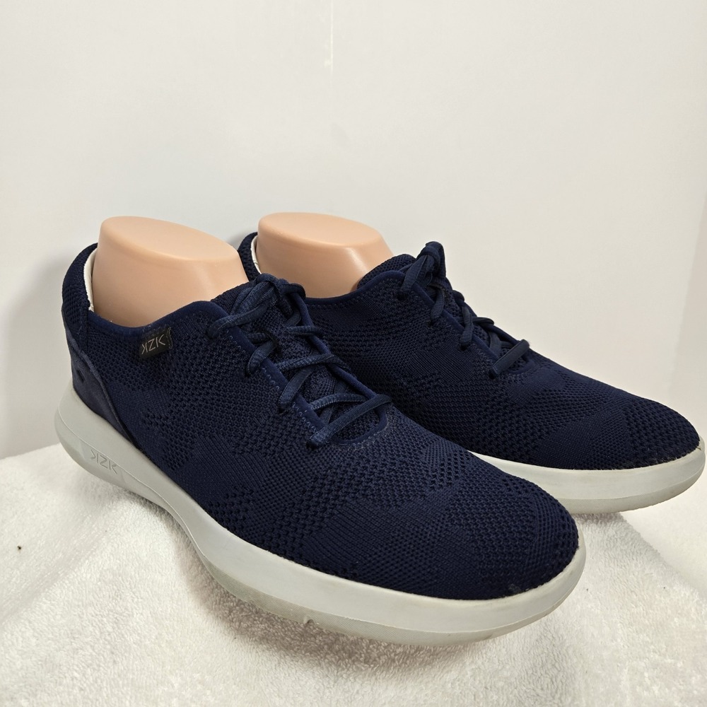 KIZIK Madrid Men's Size 9.5 Eco Knit Slip On Navy Hands Free Fast Sneakers